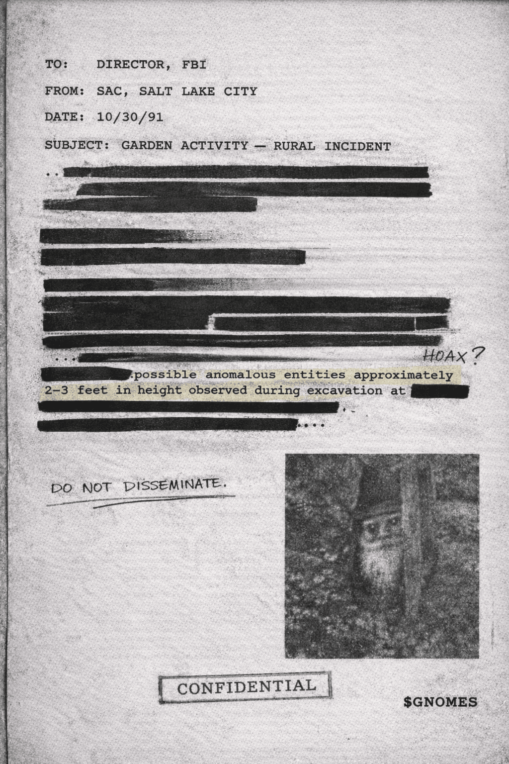 Classified redacted document